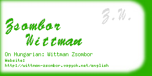 zsombor wittman business card